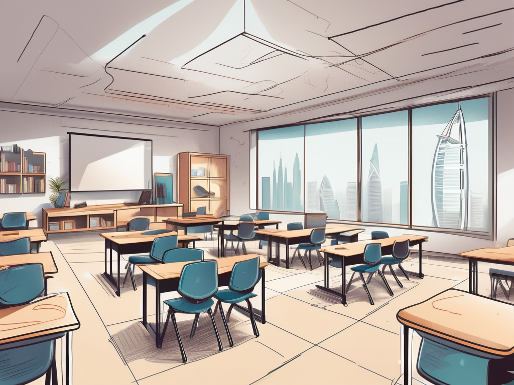 A classroom setting in dubai