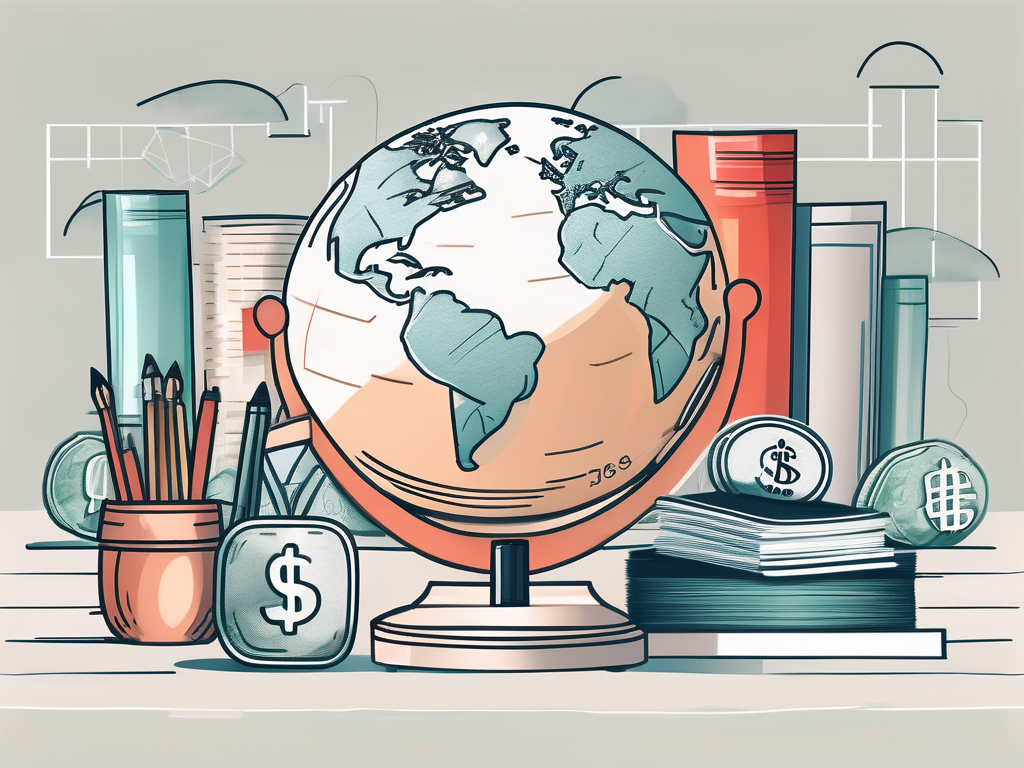 A classroom setting with various educational tools