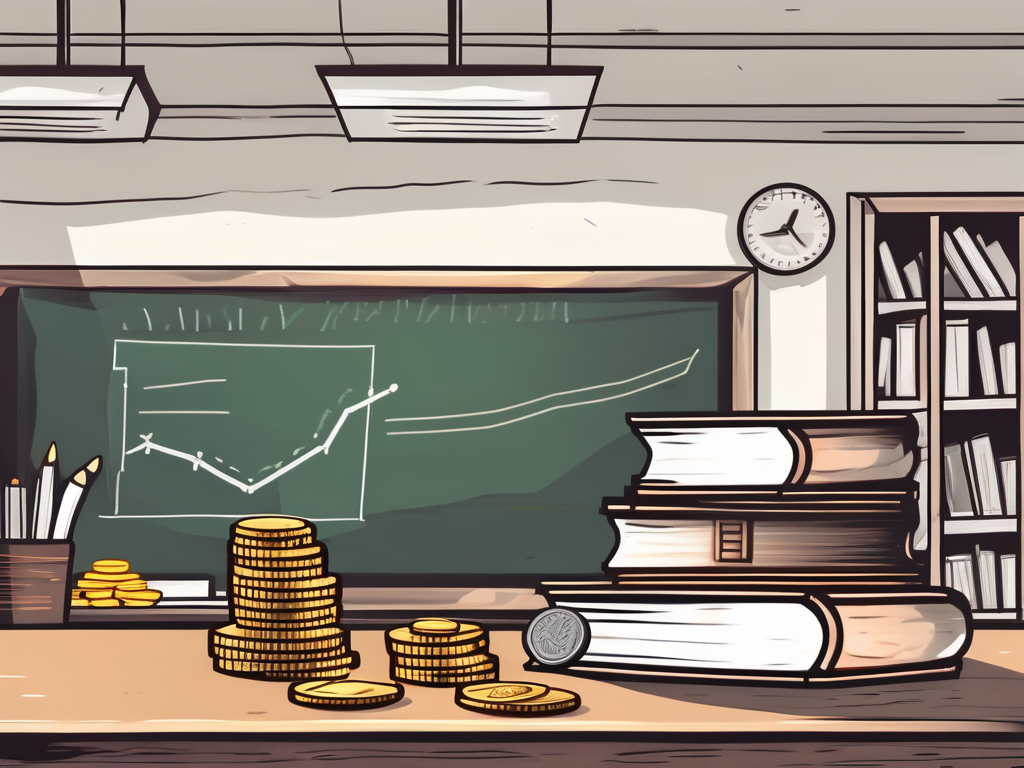 A traditional thai classroom with a chalkboard