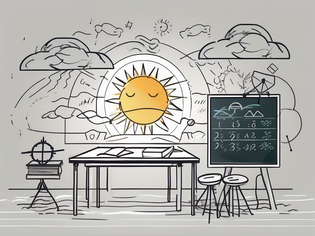 A classroom setting in singapore with various educational tools