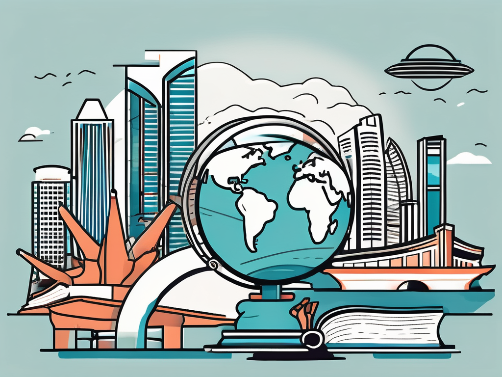 A diverse array of educational tools such as books