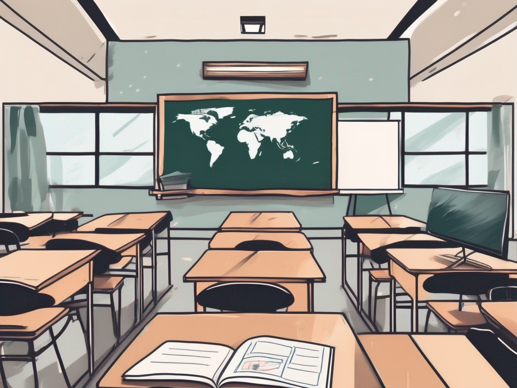 A classroom setting in hong kong