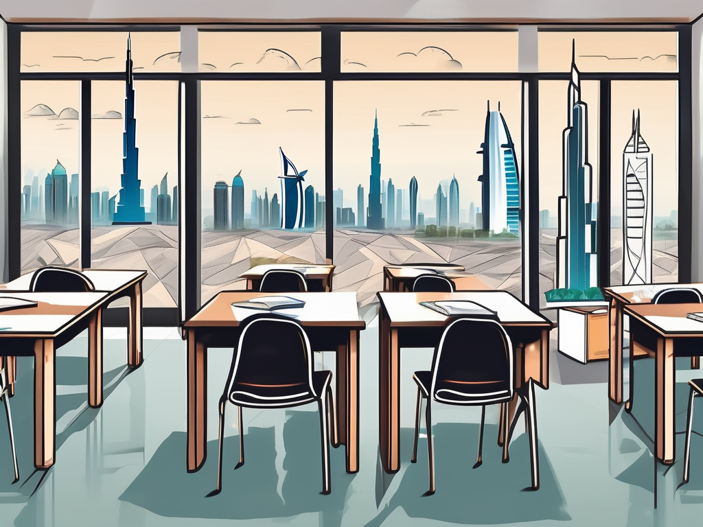 A classroom setting in dubai