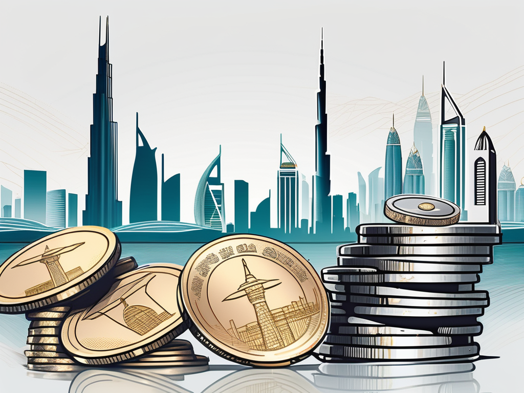 Three iconic landmarks representing the top three asian countries