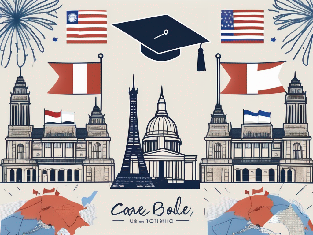 A traditional thai schoolhouse with a graduation cap on top