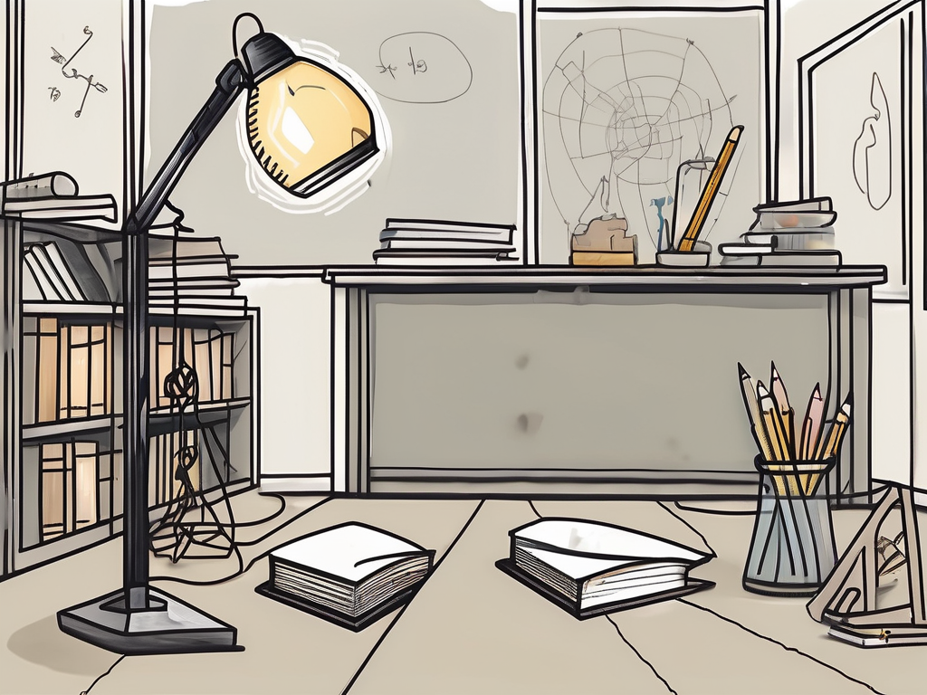 A classroom setting with various educational tools and resources