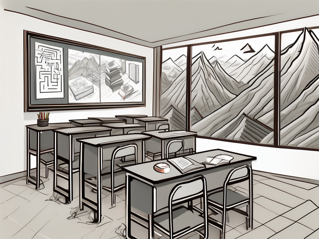 A classroom setting in china