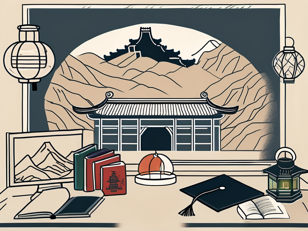 A classroom setting with an open book on a desk