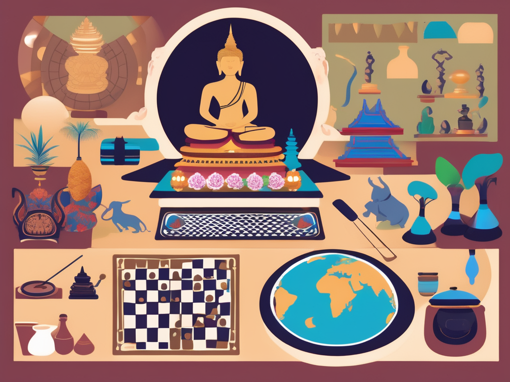 A variety of extracurricular activities such as a soccer ball