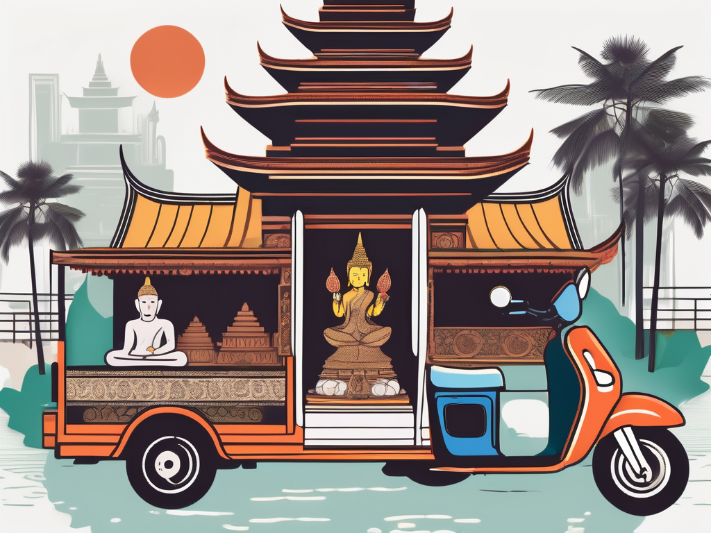 Various artistic tools like paintbrushes