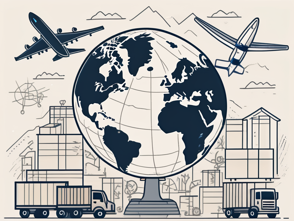 A globe focused on thailand