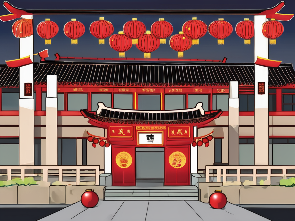 A modern international school building in china