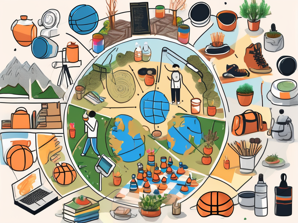 A variety of extracurricular activities such as a chess board