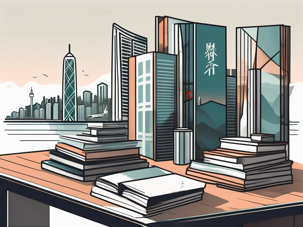 A collection of eight different books