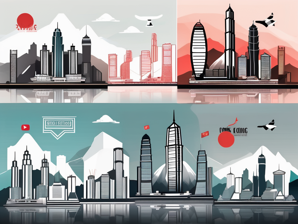 Five youtube play buttons