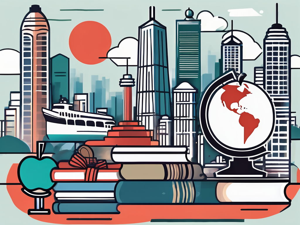 A diverse array of educational tools such as books