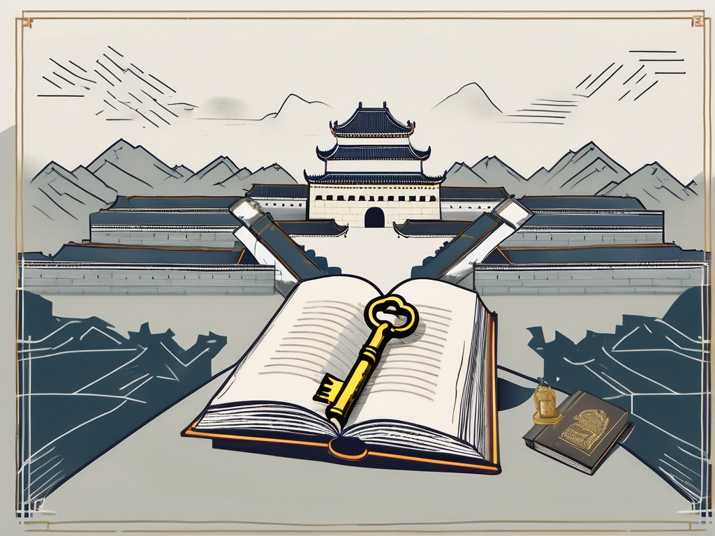 A symbolic key unlocking a book