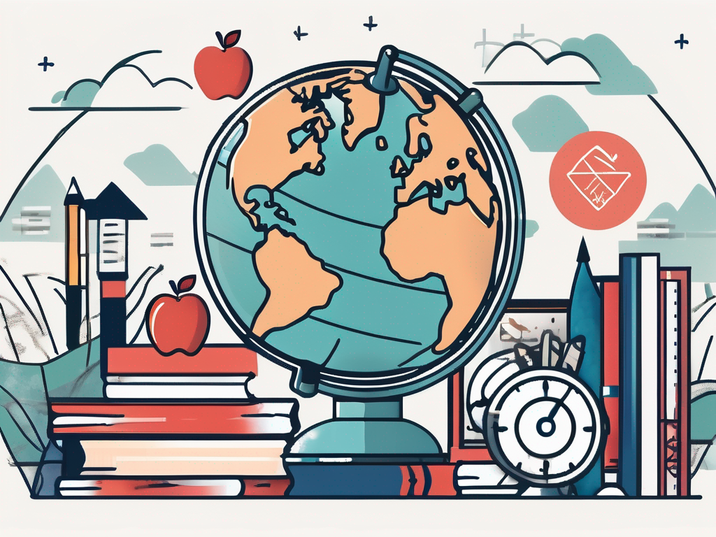 A globe with hong kong highlighted