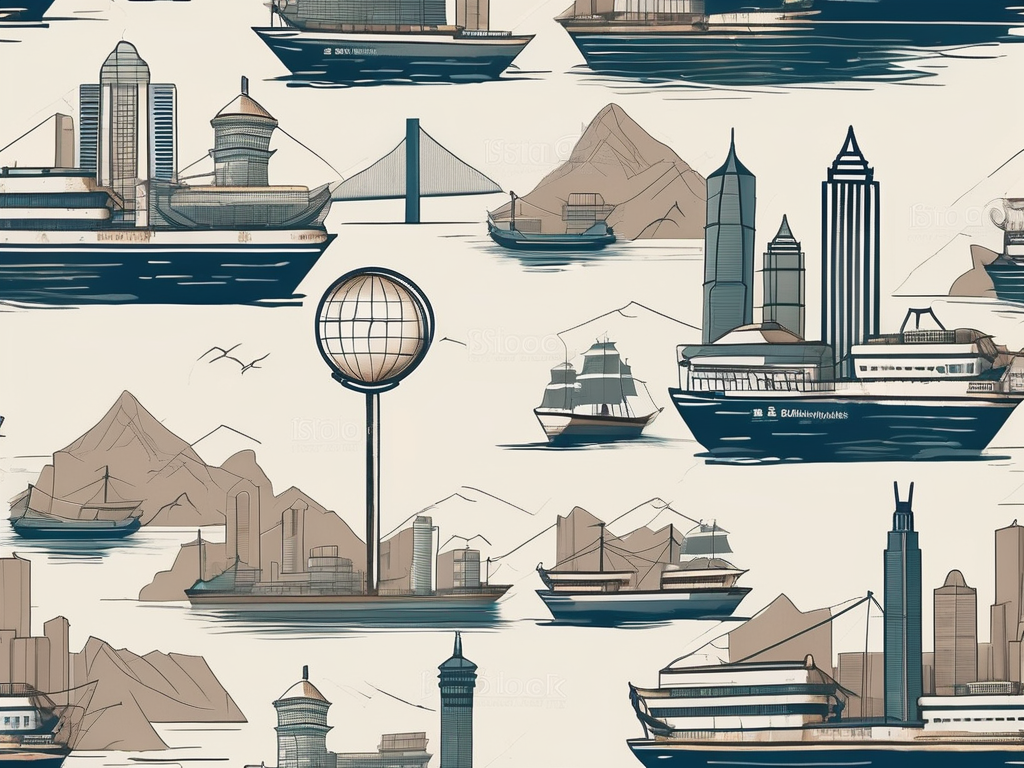 A collection of shipping boxes