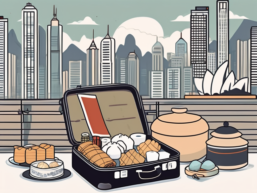 A suitcase open on a bed