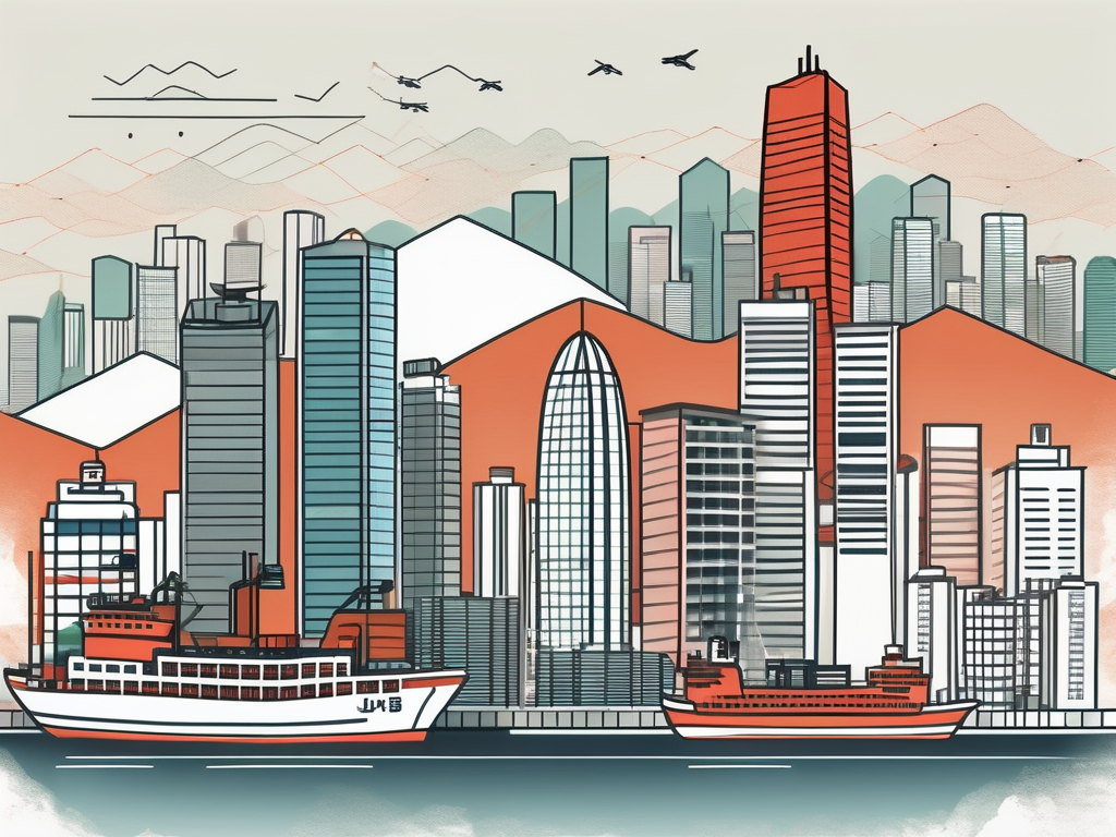 A hong kong skyline with various international school buildings