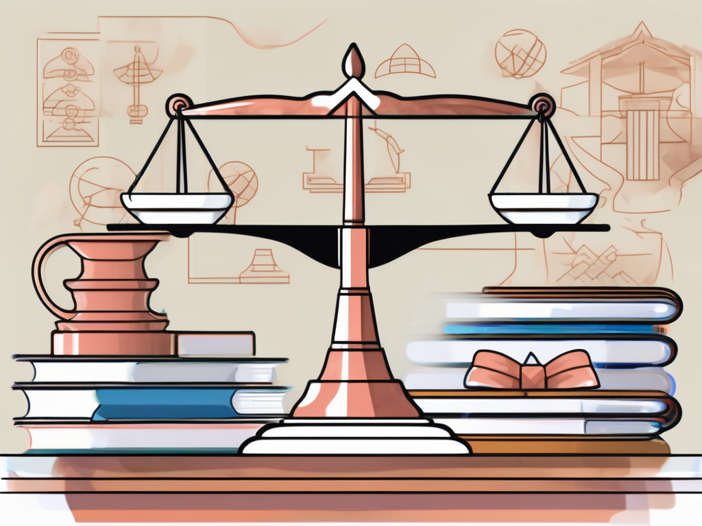 A balanced scale with a pgce certificate on one side and a symbol of gender equality on the other