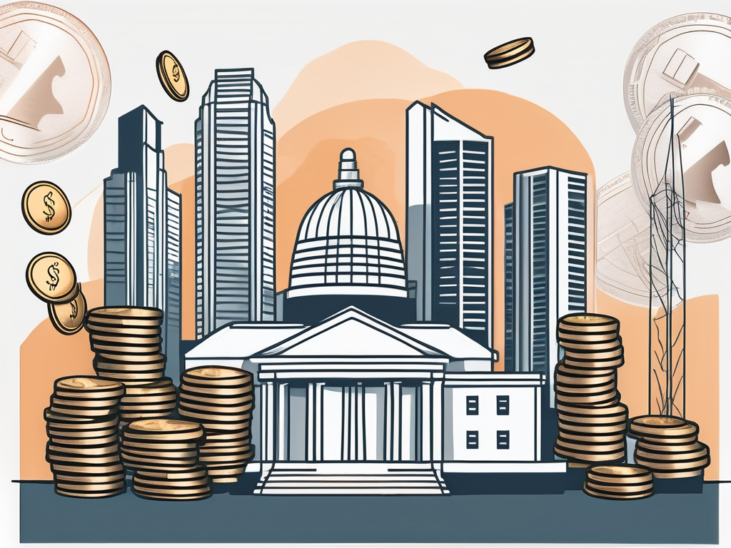 A singapore skyline with an international school building