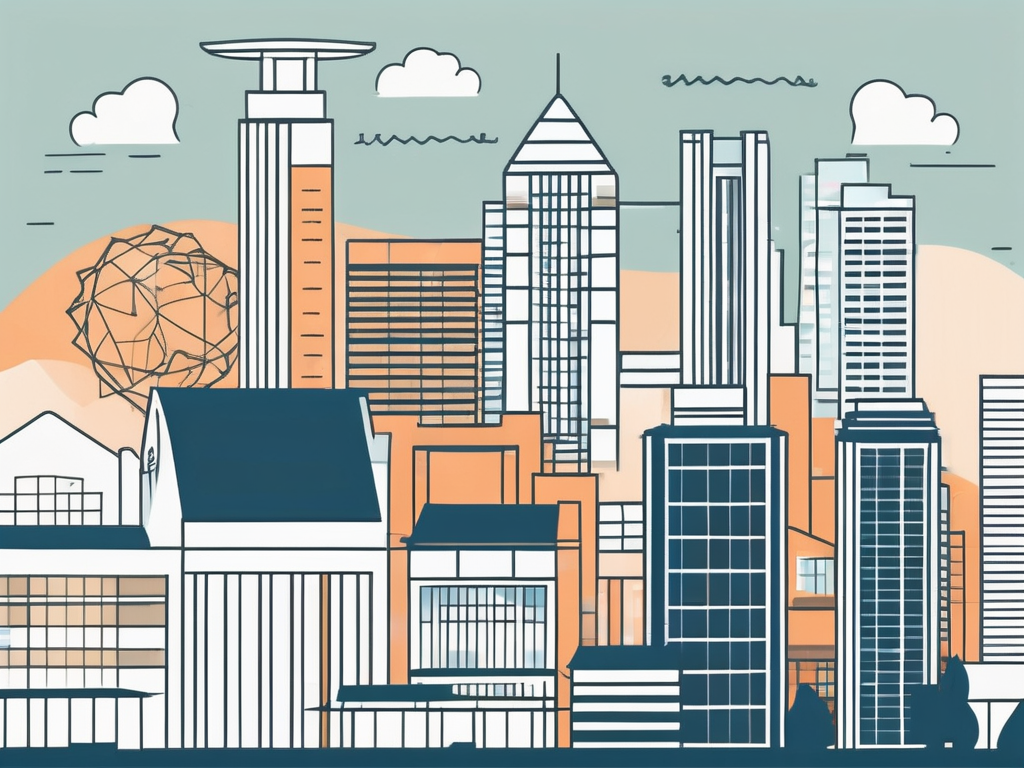 A singapore skyline with an international school building