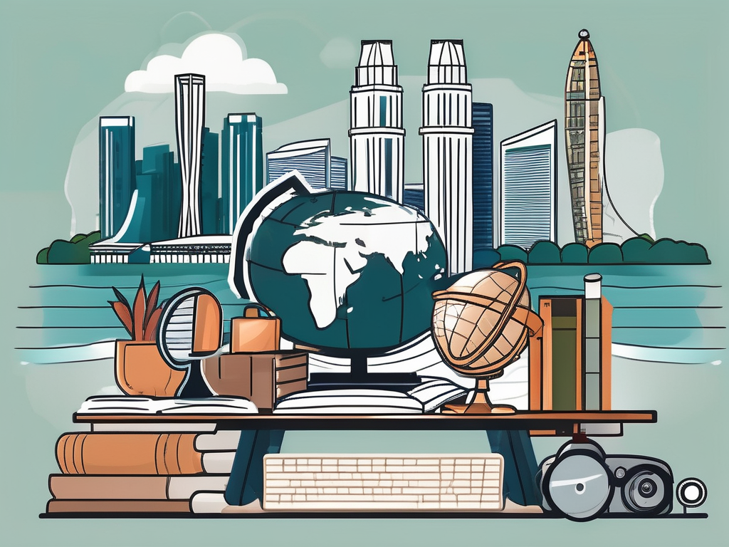 A diverse array of educational tools like books