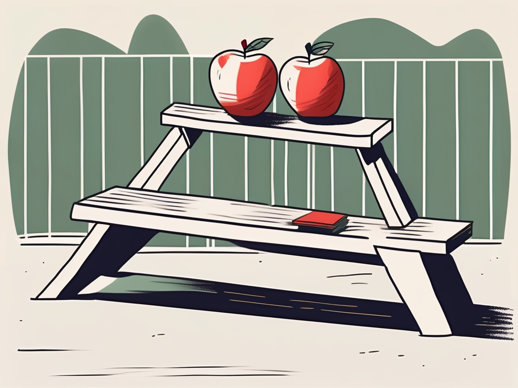 A teeter-totter on a playground