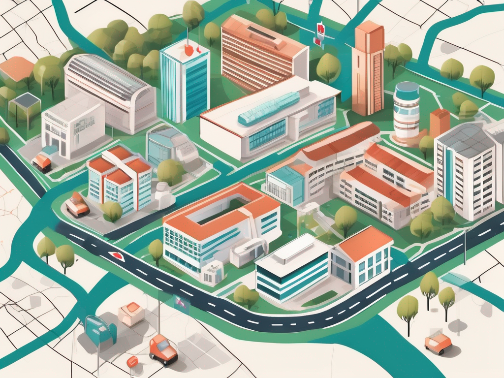 A variety of healthcare symbols (like a stethoscope