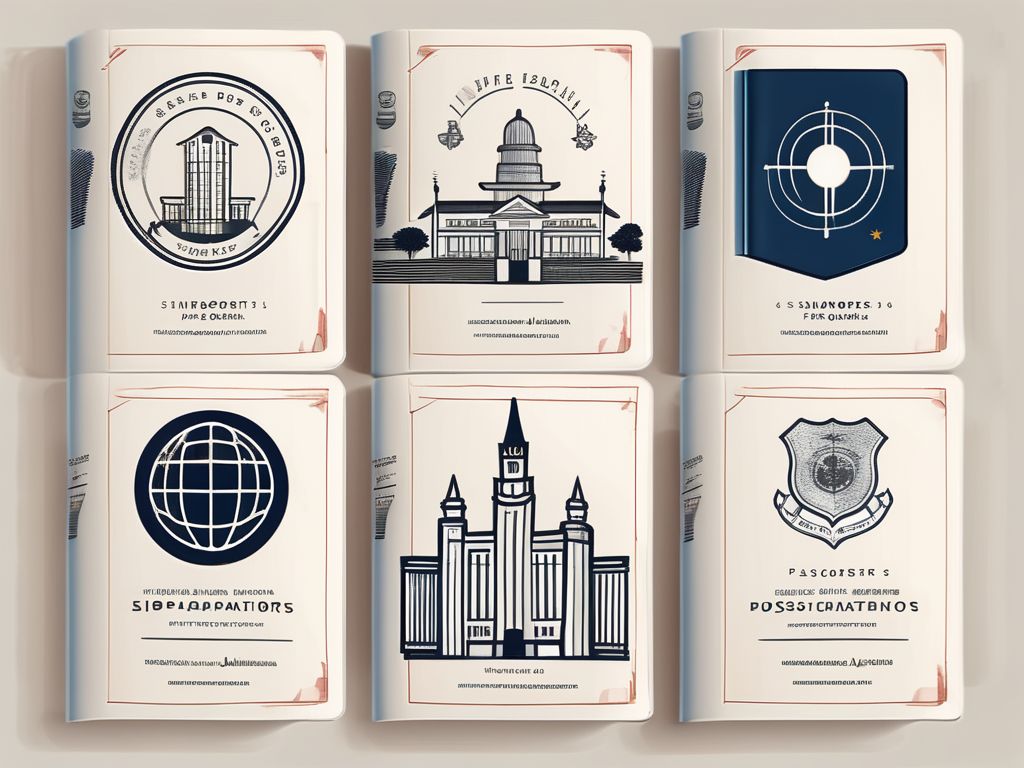 Five different passports