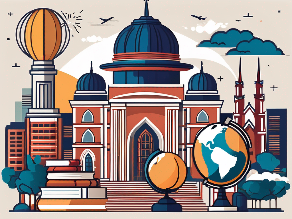 A diverse collection of iconic malaysian landmarks