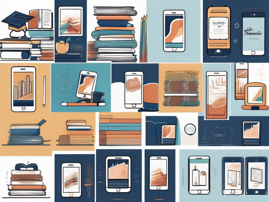 A collection of smartphones displaying different instagram posts related to teaching in international schools in malaysia