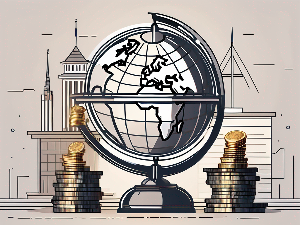 A globe focused on malaysia