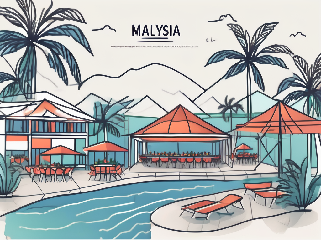 Six different social event settings such as a banquet hall