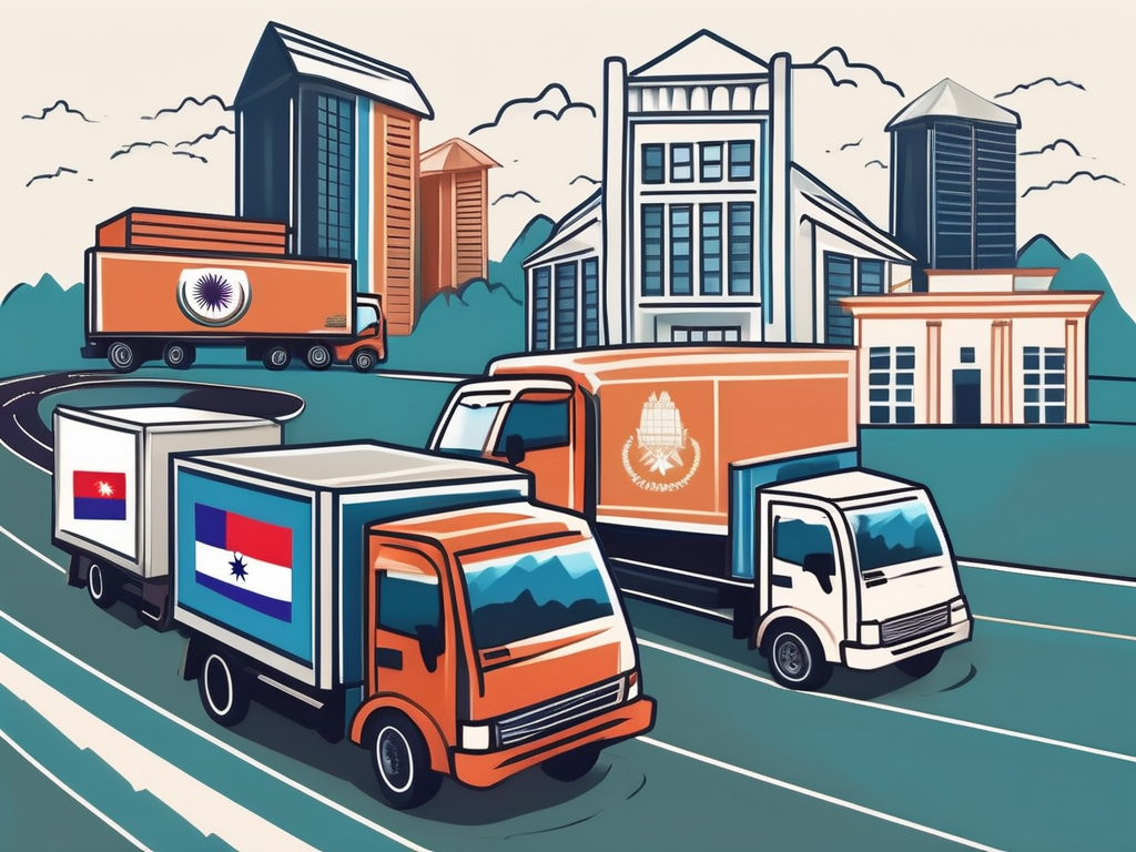 Six different moving trucks