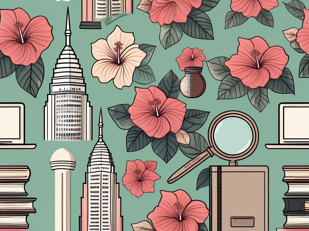 A diverse array of school supplies like books