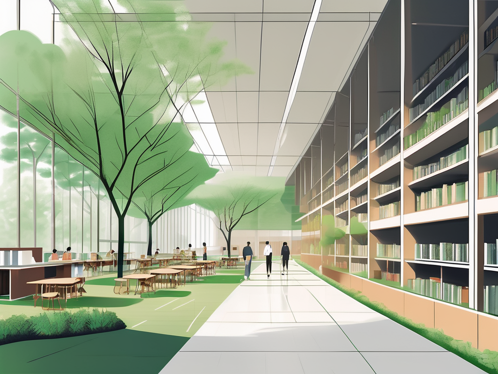 The western academy of beijing's campus showcasing its modern facilities