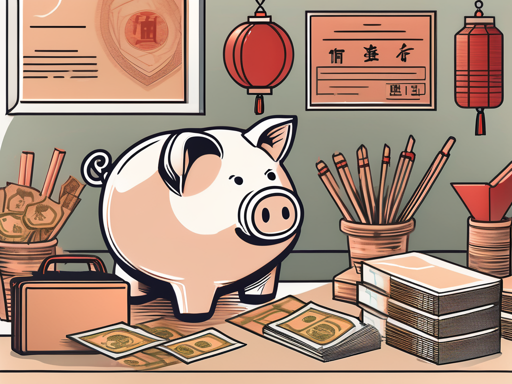 A classroom setting in china with various educational materials and tools