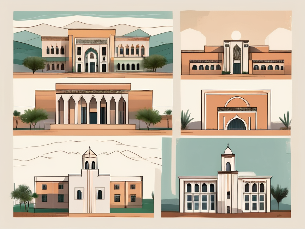 Five different school buildings