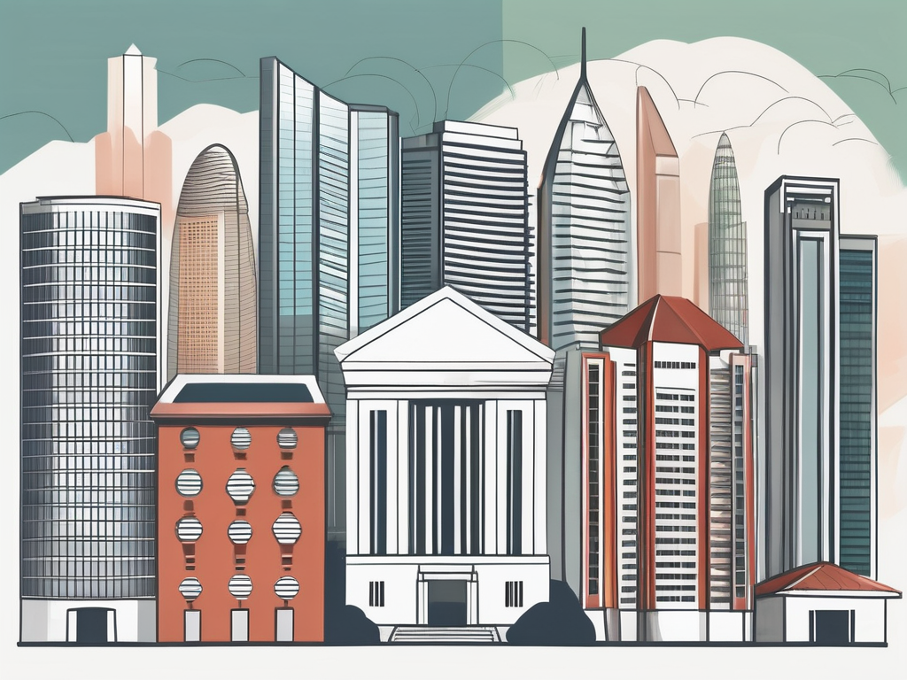 Five distinct school buildings