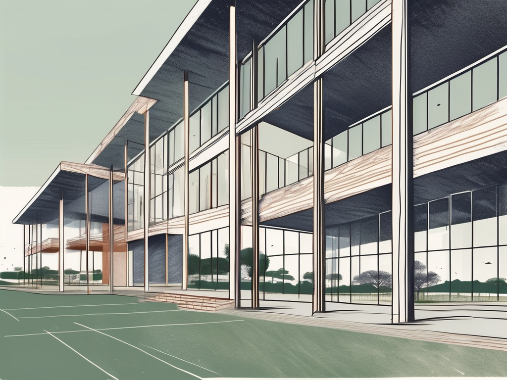 Five different school buildings