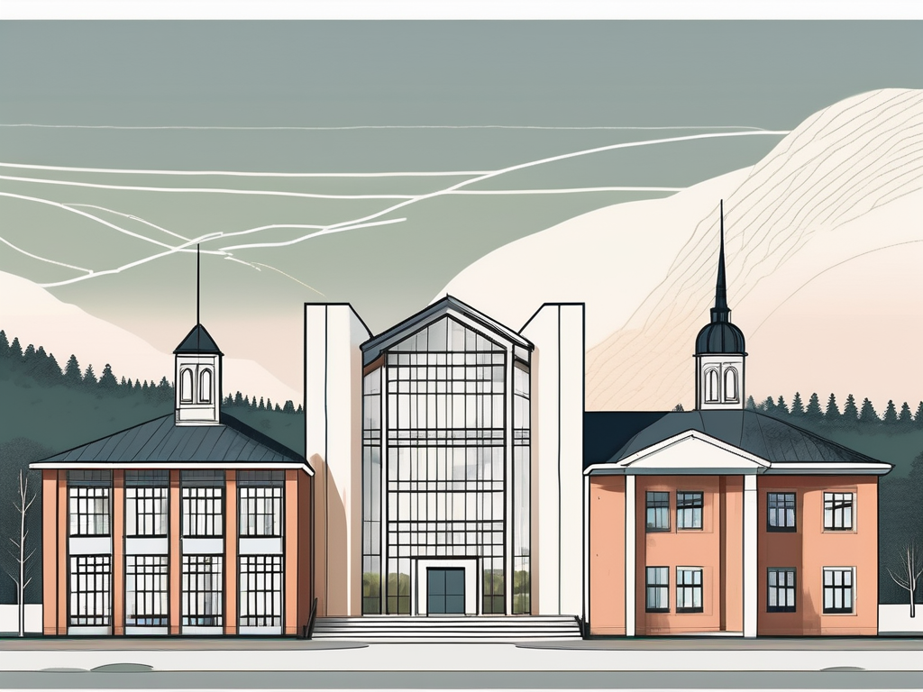 Five different school buildings