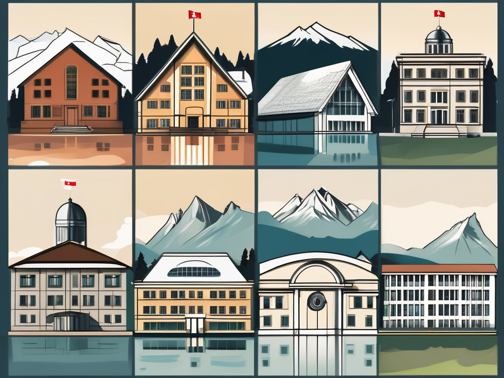 Five different school buildings