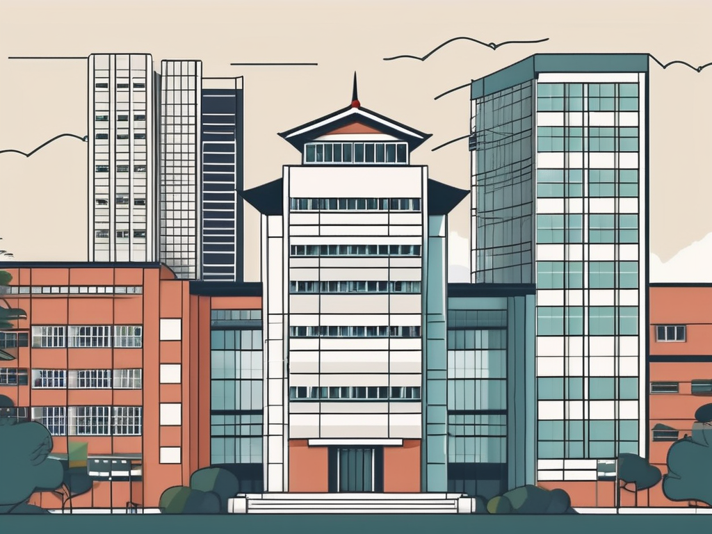 Three distinct school buildings