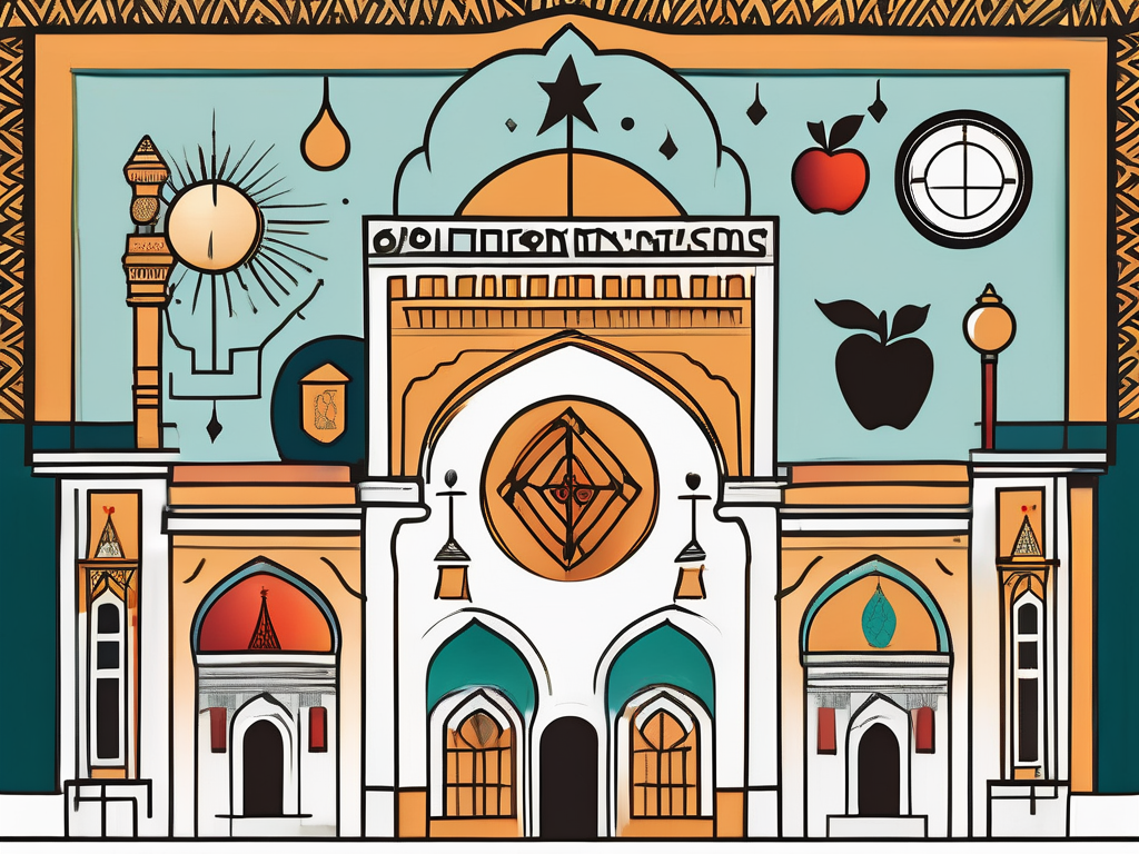 A school building with a moroccan architectural style