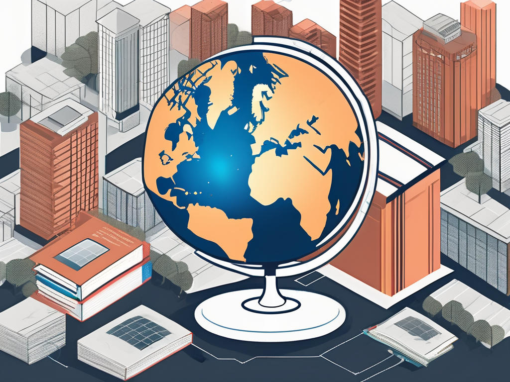 A globe with south korea highlighted