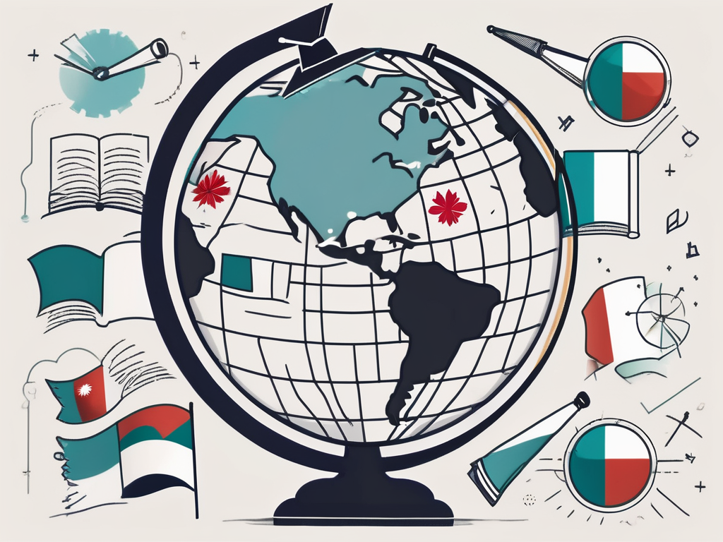 A globe focused on poland