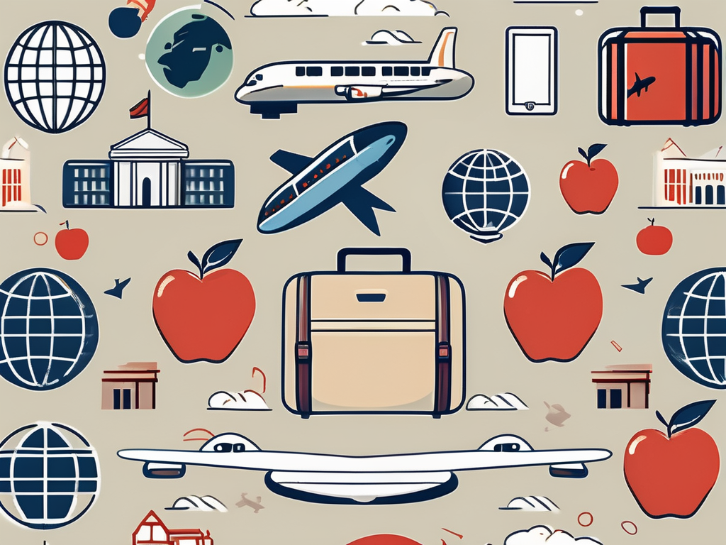 An international school in shanghai with various symbols of teaching